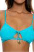 Luli Fama Beach Fuzz Scoop Neck Cut Out Top